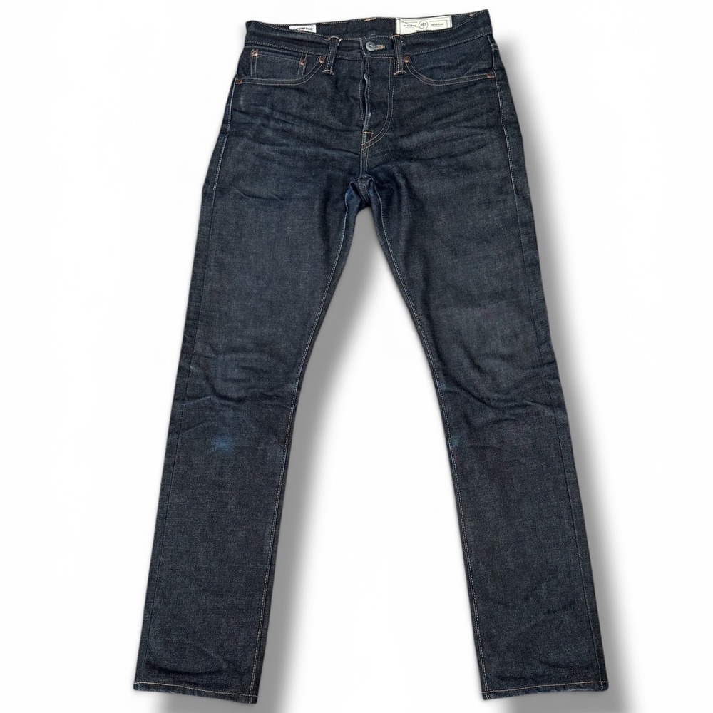 Rogue Territory Stanton Slim Straight Men 28 Dark Indigo Japanese Selvedge Denim